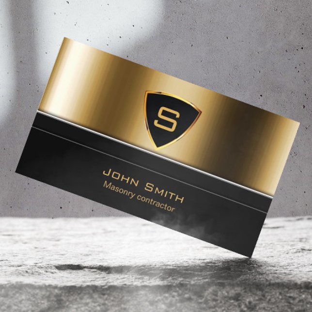 De Visita Royal Dourado Shield Masonry, contratante Cartão d (Criador carregado)