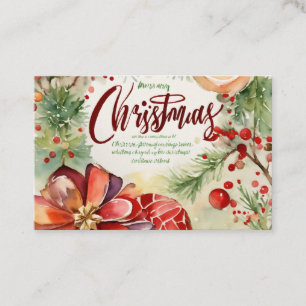 De Visita saudação do melhor cartão crismas