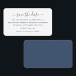 De Visita Script Simples Moderno Salve O Cartão Data<br><div class="desc">Cartões salve a data de Script Simples modernos,  perfeitos para uma celebração de na moda.</div>