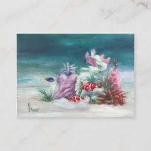 De Visita Sob o cartão da arte do mar