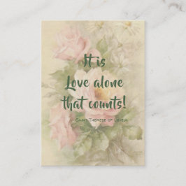 De Visita St. Therese do cartão santamente dos rosas das