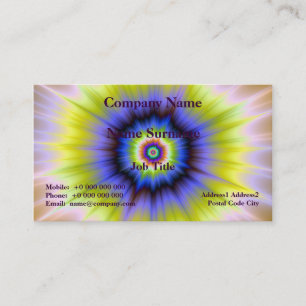 De Visita Super Nova em Cartão Azul e Amarelo