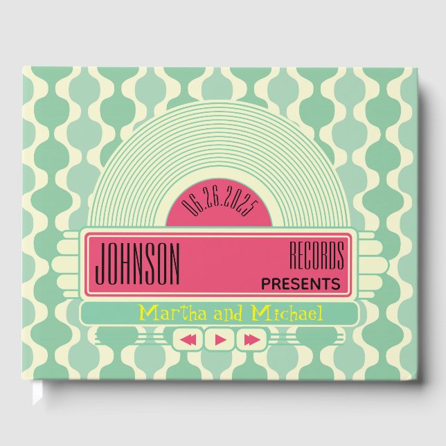 De Visitas 50 Clássico Jukebox Livro Convidado (Frente)