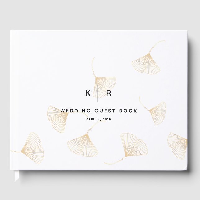 De Visitas A queda do Ginkgo deixa o Casamento outono livro c (Frente)