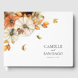 De Visitas Livro Convidado Rustic Autumn Foliage