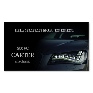 De Visitas Magnético Cartão automotriz da luz do preto do carro do