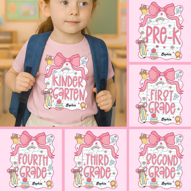De Volta À Camisa De Escola, Toddler Primeiro Dia  (Criador carregado)