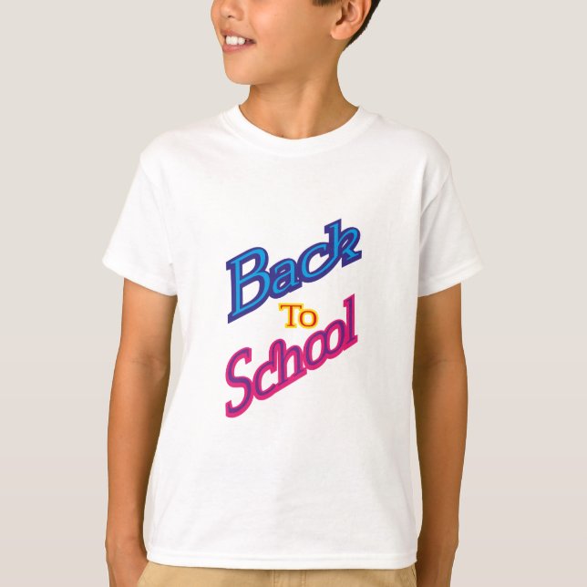 De volta à camiseta escolar (Frente)