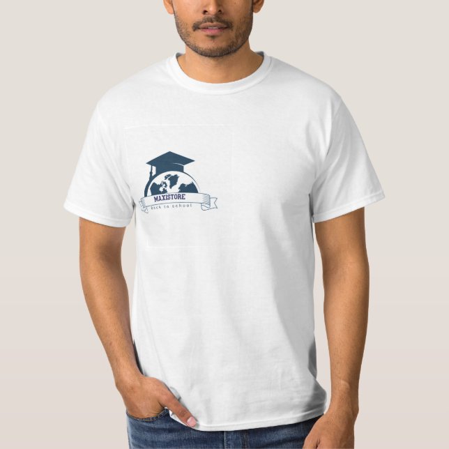 De volta à camiseta escolar - Diversão e Na moda p (Frente)