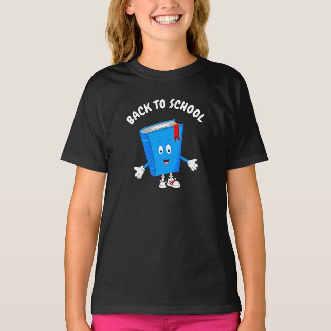 de volta à camiseta infantil escolar (Frente)