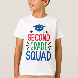 De volta à escola: Camisa T de 2º grau no quadrado