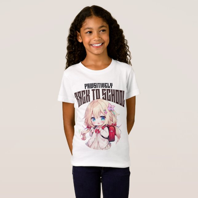 De volta à escola pawsitively - T-Shirt canino gir (Frente Completa)