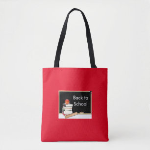 De volta à escola Red Book Tote Bag