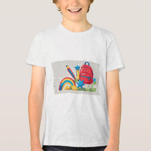 De volta à escola Vibs Kids T-Shirt - Diversão e C