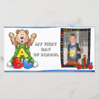 De volta ao cartões de fotos escolar