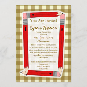 De volta ao convite da casa aberta da escola