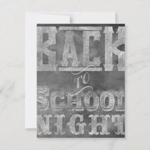 De Volta Ao Convite Noturno Da Escola