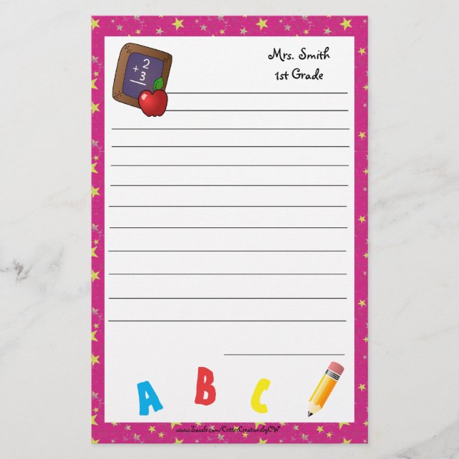 De volta ao rosa dos artigos de papelaria do (Frente)