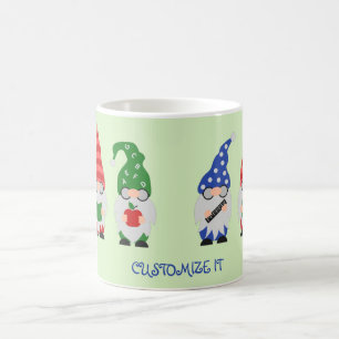 De volta aos gnomos da escola na caneca verde de c