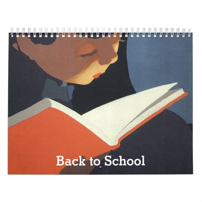 De Volta às Aulas Calendário de 18 meses, Começa e (Capa)