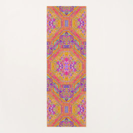 De Yoga Tapete Mágico Rosa Quente/ Xadrez Azul Laranja