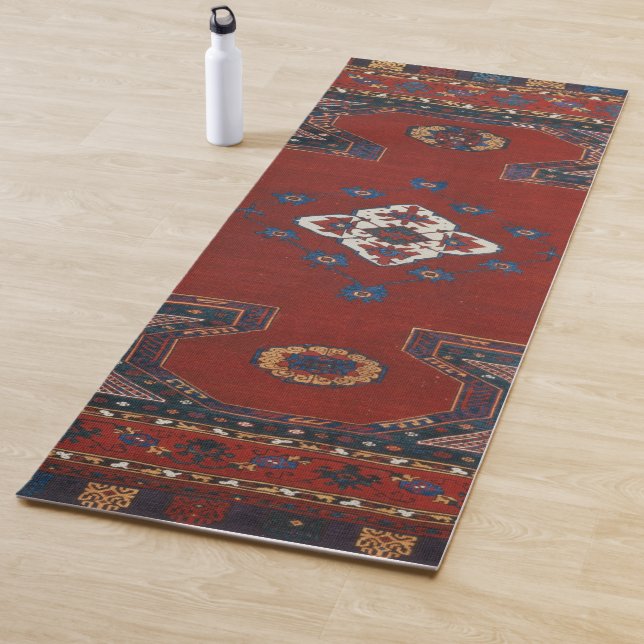 De Yoga Tapete Persa Turco Antigo Oriental (In Situ)