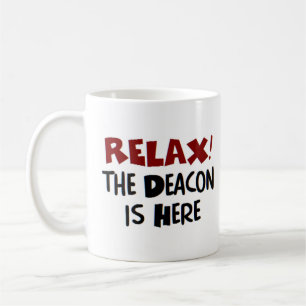 deacon está aqui caneca de café