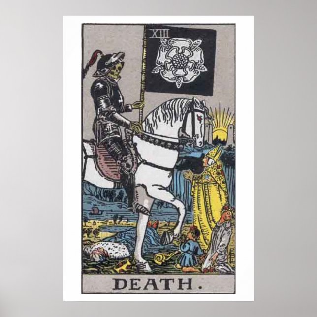 Death Tarot Card Poster (Frente)