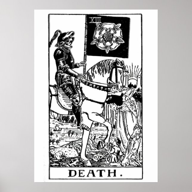 Death Tarot Wall Art Poster (Frente)
