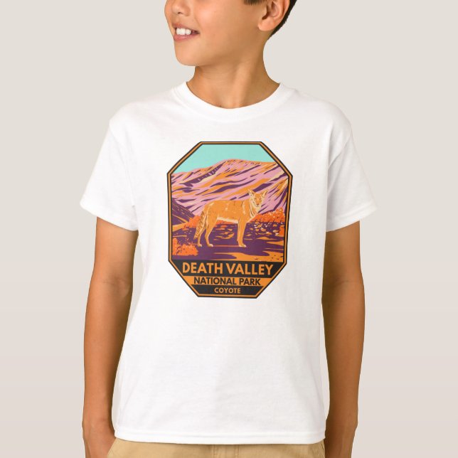 Death Valley National Park Coyote Vintage T-Shirt (Frente)