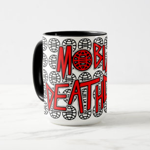 Deathcamp móvel por todo o lado na caneca do globo
