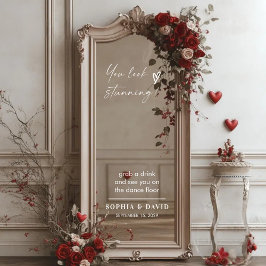 Decal de Espelho Selfie de Sinal de Boas-vindas do