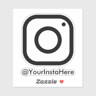 decalque de carro da janela de mídia social do ins