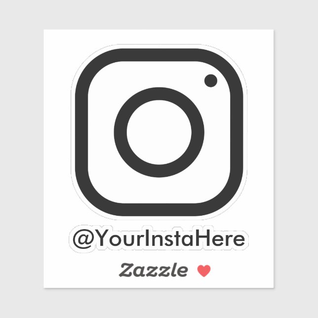 decalque de carro da janela de mídia social do ins (Folha)