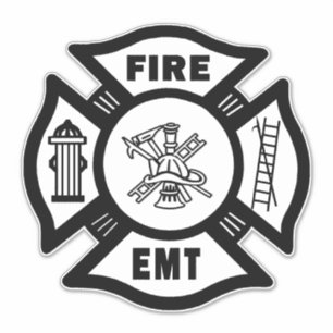 Decalques do salvamento EMT do fogo do