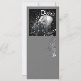 Decay - Cartão Gótico de Convite e Saudação