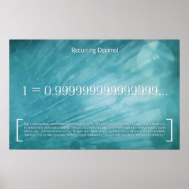 Decimal Recorrente - Poster de Matemática