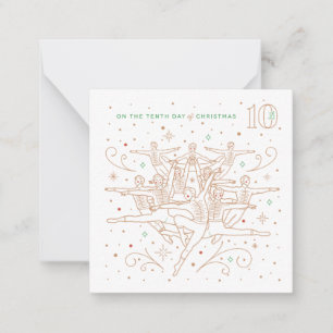 DÉCIMO DIA DE NATAL / Cartão de Nota de Papelaria