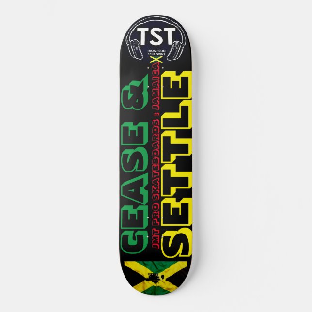 DECK DE SKATE 8 1/4" CEASE AND SETTLE (Frente)