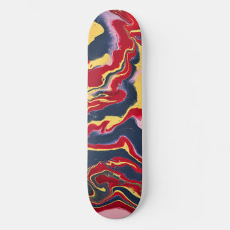 Deck de skate abstrato colorido Sadie 1 Crazy