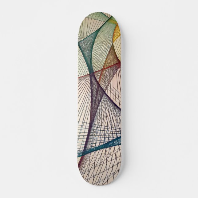Deck de Skate Abstrato Geométrico (Frente)