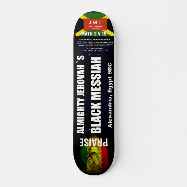 Deck de skate BLACK MESSIAH, 7¾" (Frente)