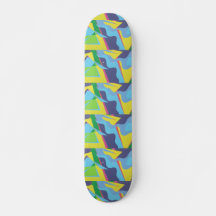 Deck de Skate Colorido da Estrada da Informação