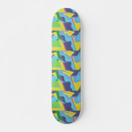 Deck de Skate Colorido da Estrada da Informação