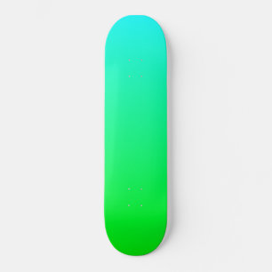 Deck de Skate com Gradiente Azul Céu e Verde