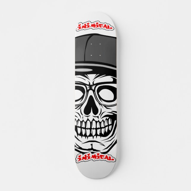 Deck de Skate Crânio Grande Inimical (Frente)