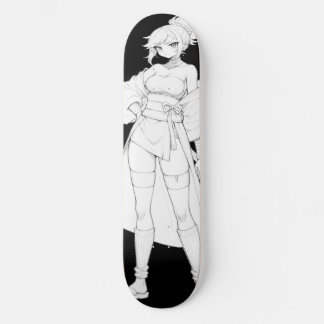 Deck de Skate Girl Anime Estilo de Luta
