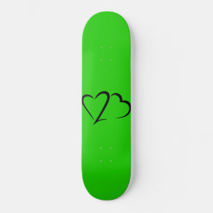 Deck de skate Heart 23™ Brand Verde e Preto
