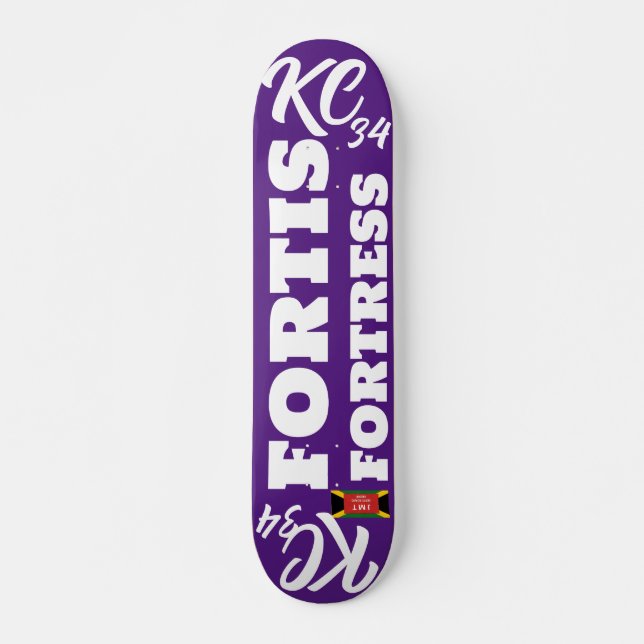 Deck de skate KC 34  OFFICIAL 7 3/4" (Frente)