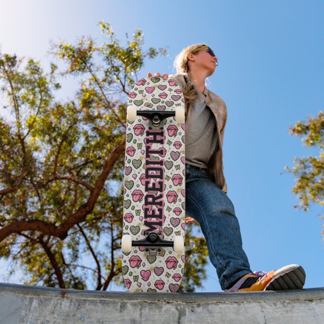Deck de skate personalizado com estampa de leopard (Ao ar livre 1)